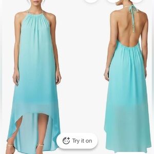 Ramy Brook silk Vibrant Aqua Dress size S